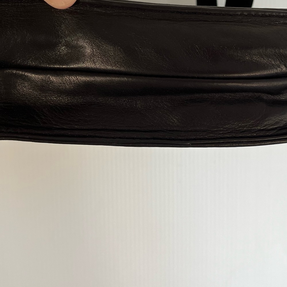 PERLINA black leather bag - Picture 5 of 14